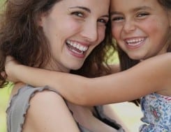 female model and daughter