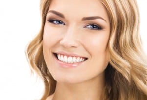 Portrait of young cheerful smiling woman