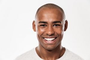 Image of handsome smiling young African man